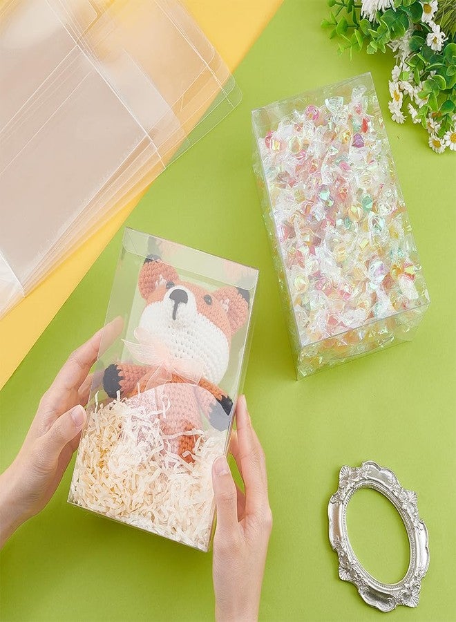 BENECREAT 8 Pack Clear PVC Plastic Box, Transparent Gift Boxes 7x4.8x3.6 Inch, Party Favor Boxes with Protective Film for Wedding Gift Wrapping, Birthday, Candy, Jewelry - Image 3